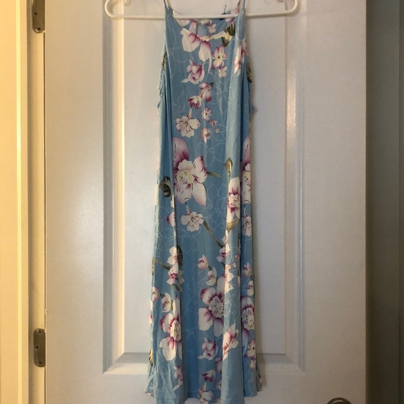 Blue Floral Dress - Picture 1 of 7